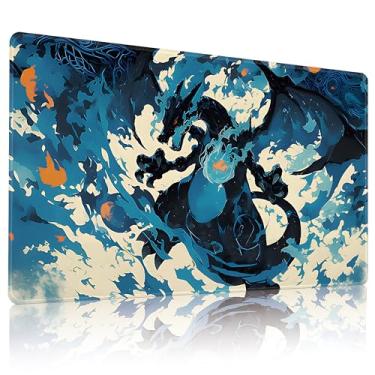 Imagem de New Playmat MTG Board Game Size 24x14 inches Play Mat for TCG CCG Big Table Mats No Zones and Free Storage Bags