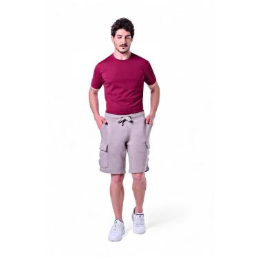 Imagem de Bermuda Masculina Moletom Bolso Cargo-Masculino