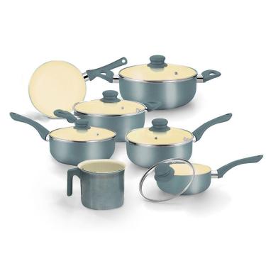 Imagem de Jogo De Panela Cerâmico Antiaderente Genebra 7 Peças Baccani