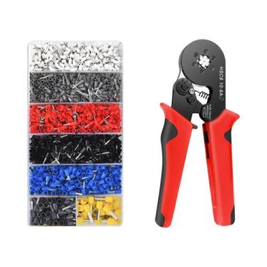 Imagem de Kit De Conectores Terminais Tubulares Isolados Para Fios E Cabos, Term