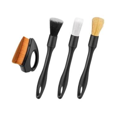 Imagem de Conjunto De Escovas Para Detalhamento De Interior De Carro 4-5PCS Ferr