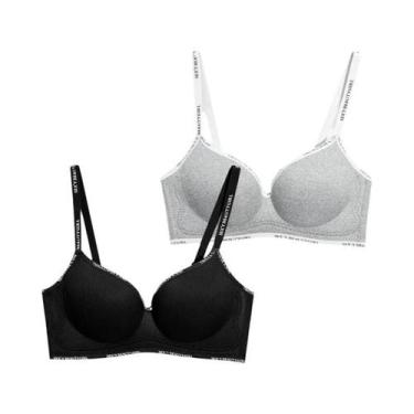 Imagem de Conjunto De Sutiã Sem Costura E Sem Fio Para Mulheres, Sexy, Com Alças