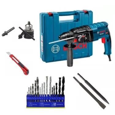 Imagem de Martelete Furadeira Impacto 820W BOSCH GBH 2 24d Kit Broca, 220V