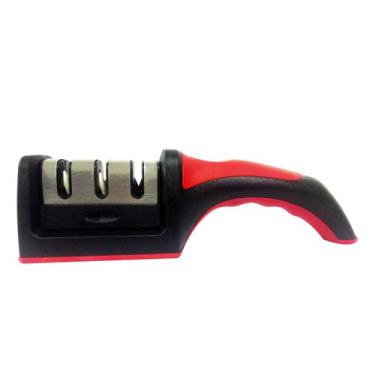Imagem de Afiador Facas Amolador Vermelho Cozinha - DCXAM