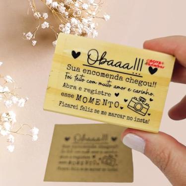Imagem de Carimbo - Oba! Sua encomenda chegou!