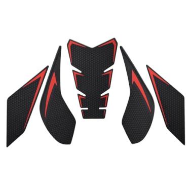 Imagem de Almofadas protetoras para tanque de motocicleta, design de favo de mel antiderrapante, compatível com Honda CBR400R CBR500R CB500F CB400F 2019-2023 (vermelho)