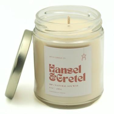 Imagem de Vela perfumada filipina 100% natural de cera de soja derramada à mão, sem parabenos ftalatos, vegana, segura para animais de estimação, aromaterapia ecológica, presente exclusivo (Hansel & Gretel)