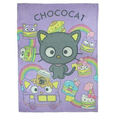 Imagem de Northwest Cobertor de pelúcia Chococat Go Choco Rainbow and Friends 117 x 152 cm