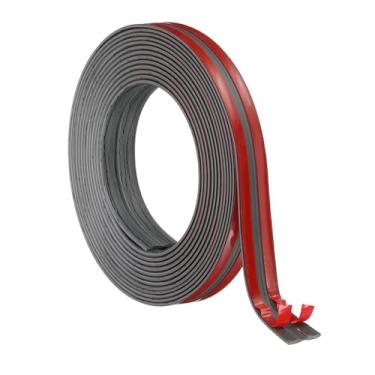 Imagem de PATIKIL Protetor de canto de parede de 2 cm x 3 m, protetor de borda autoadesivo de canto de parede acabamento de moldagem flexível para bancada de teto, cinza escuro