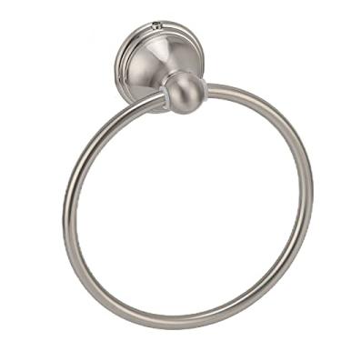 Imagem de Zerodis Toalheiro de Parede de Aço Inoxidável, Design retrô, para Banheiro, Cozinha, Suporte de Toalha de Quarto (Anel de toalha escovado 893)