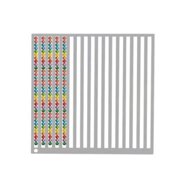 Imagem de Flatro Régua de arte de diamante de aço inoxidável, ferramenta de alinhamento de contas redondas de 1 fileira para pintura de diamantes, ferramenta de alisamento de broca precisa para artesanato faça