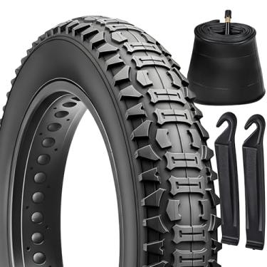 Imagem de Revere 26x4.0 Fat Tire Ebike Substituição – Pneu de bicicleta elétrica todo-o-terreno de alto desempenho, durável 66.0 cm x 10.2 cm E-Bike Fat MTB pneu para off-road, trilha e cidade (1 pneu + 1 tubo)