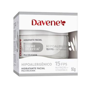 Imagem de Creme Hidratante Facial de Aveia Hipoalergênico 50g - Davene