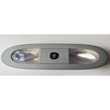 Imagem de Console suspenso de LED com luz de mapa de cúpula e interruptor de teto solar compatível com Ford 2008-2010 F250 F350 F450 F550 Lâmpada de teto interior de alto brilho super resistente cinza OEM