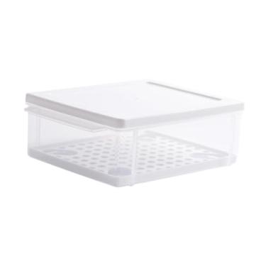 Imagem de Ｂｅｓｇａ Caixa para torradas, recipiente versátil para guardar alimentos, e legumes na geladeira, ideal para camping, escritório e casa.