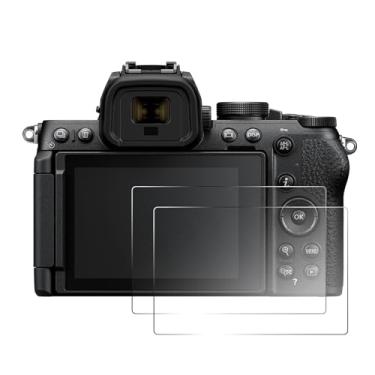Imagem de pssped 2 peças protetoras de tela compatíveis com câmera Nikon Z50 II Zf Z5 Z5 II Z6 Z6 II Z 6III Z7 Z7-II Z8 Z9, película de vidro temperado transparente de dureza 9H para fotógrafos, antiarranhões e