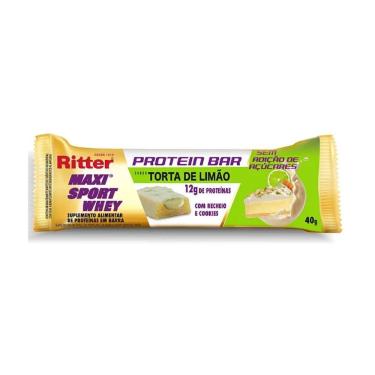 Imagem de Barra Proteica Ritter Maxi Sport Whey Torta de Limão 12g de Proteína 40g