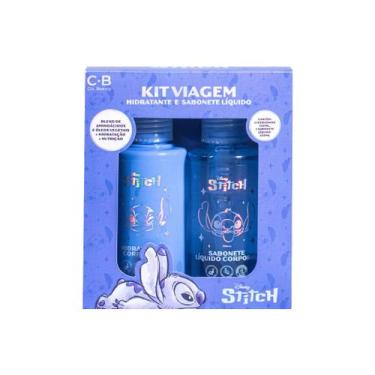 Imagem de Kit Stitch Sabonete Facial + Hidratante Corporal Gel Disney Cia Beauty