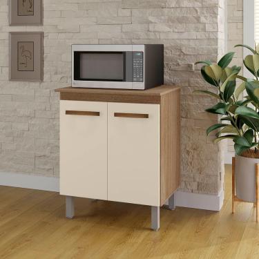 Imagem de Armário Multiuso Lis 2 Portas Cozinha Mb1 Cor Savana Off White
