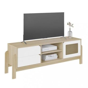 Imagem de Rack Para Tv Até 60" Nature Naturale/branco Artely Naturale/branco