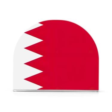 Imagem de Porta-guardanapos de tecido com bandeira do Bahrein, suporte de guardanapo acrílico para mesas, suporte de guardanapo de pé para jantar cozinha restaurante decoração de casa acessórios de bar
