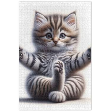 Imagem de Unicórnios roxos, cenário fantástico, quebra-cabeças para adultos, 500 peças, presentes de elefantes brancos, arte, arte de arte, impressão animal, 51 x 35 cm