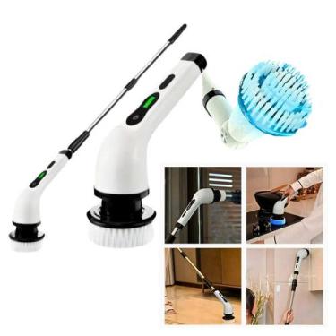 Imagem de Esfregão Elétrico Giratório com Cabo Extensor - Esfregão Eletrico