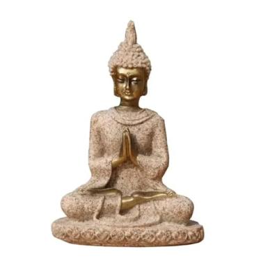 Imagem de FENNYYAR Estátua de Buda Meditação Sentado Buda 7 cm, Ornamento de Escultura Estátua para Casa