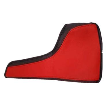 Imagem de QianBao Compatível com Chevrolet Camaro 2016-2024 caixa de apoio de braço de couro capa de console central protetor de console médio preto vermelho