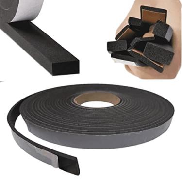 Imagem de Espuma Fita Adesiva EVA | Borracha Vedação | e=4mmX10 Mts | Preta
