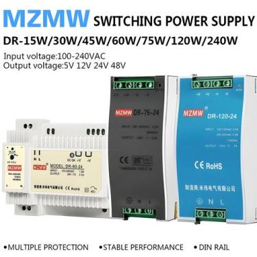 Imagem de Fonte De Alimentação Industrial De Alta Potência Para Trilho DIN 15W-2