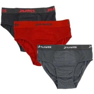 Imagem de Kit Com 03 Cuecas Slip - Nawes, Branco, G