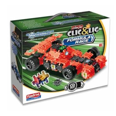 Imagem de Clic lig fórmula race para montar - plasbrink 100 peças