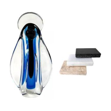 Imagem de Santa Cristal Murano Az Oxford P Cristais São Marcos Com Base - Galeri
