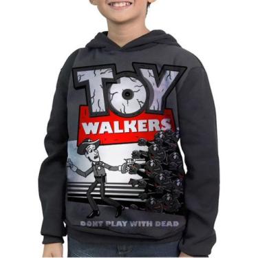 Imagem de Casaco Moletom Infantil Toy Story The Walking Dead - smoke, Preto, 6
