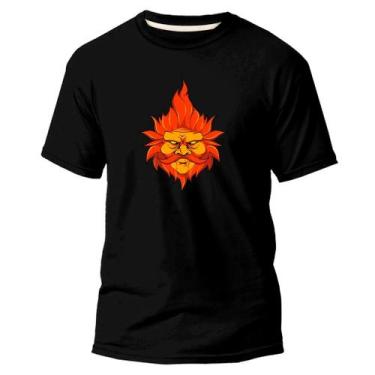 Imagem de Camiseta Basica Algodão Premium Estampada Gnomo Laranja - Pavesi, Pret
