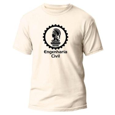 Imagem de Camiseta Algodão Premium Estampa Digital Engenharia Civil - Pavesi, Of