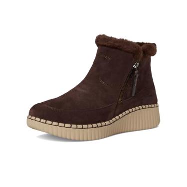 Imagem de Skechers Wilshire BLVD-Fresh Bota feminina de cano curto com zíper, Marrom escuro, 40