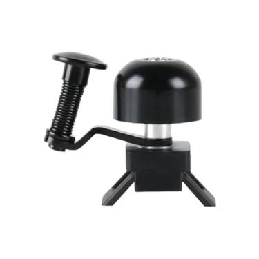 Imagem de 1pc aço cobre sino da bicicleta retro clássico claro alto mtb mountain bike guiador anel chifre acessórios de ciclismo segurança(Black)