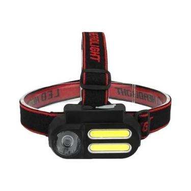 Imagem de Lanterna De Cabeça Mini Portátil USB Recarregável XPE COB LED Para Cam