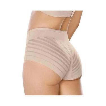 Imagem de Calcinhas De Cintura Alta Sem Costura Em Malha Para Mulheres, Modelado