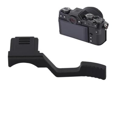 Imagem de SZZCNOX Punho de metal compatível com câmeras sem espelho Fuji Fujifilm X-T30III/X-T20III/X-T10III/X-T30II/X-T20II/ X-T10II/XT30/XT20/XT10/X-T50 Suporte de descanso de polegar com capa de sapata preta