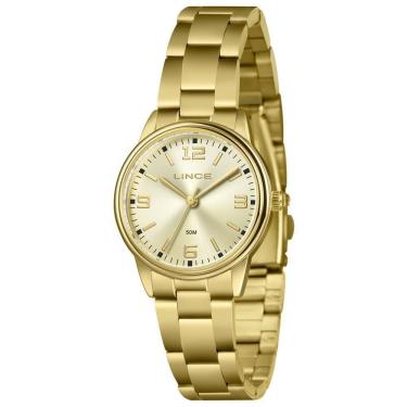 Imagem de Relógio Lince Feminino Ref: Lrgm026L32 C2Kx Casual Dourado