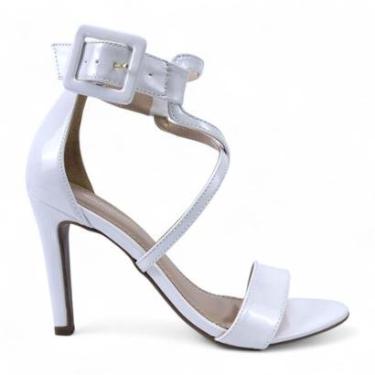 Imagem de Sandália Salto Alto Tiras Cruzadas Com Fivela-Feminino