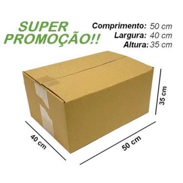 Imagem de 5 Caixas de Papelão Grande 50x40x35 - Nova Atacado Transporte Resisten