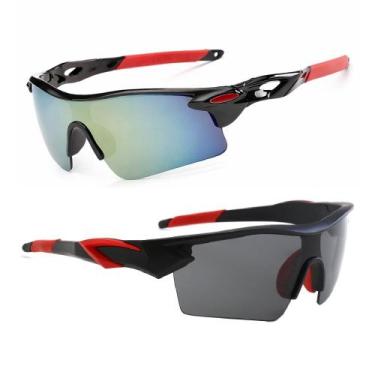 Imagem de Kit 2 Óculos De Sol Esportivo Bike Corrida Vôlei Pesca Speed Runner BM