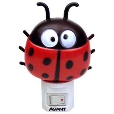 Imagem de Abajur Infantil Luz Noturna Led 1w 3000k Avant Joaninha Kids