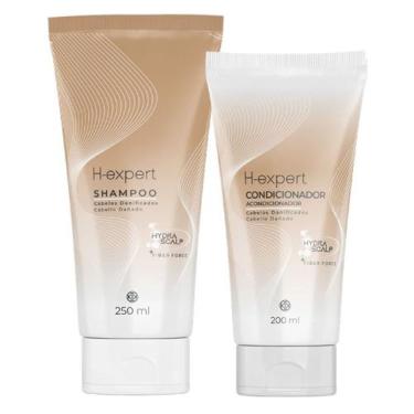 Imagem de Kit Shampoo e Condicionador H-Expert Hinode Cabelos danificados - HND