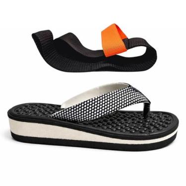 Imagem de Kit Chinelo Ortopedico P/Esporão + Faixa De Alongamento - Deidara Saúd