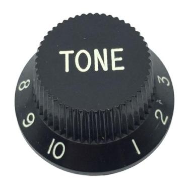 Imagem de Knob Plástico de TONE Guitarra Strato Preto DOLHIN - DOLPHIN